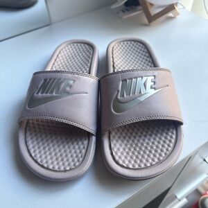 Nike Metallic Slide Sandals